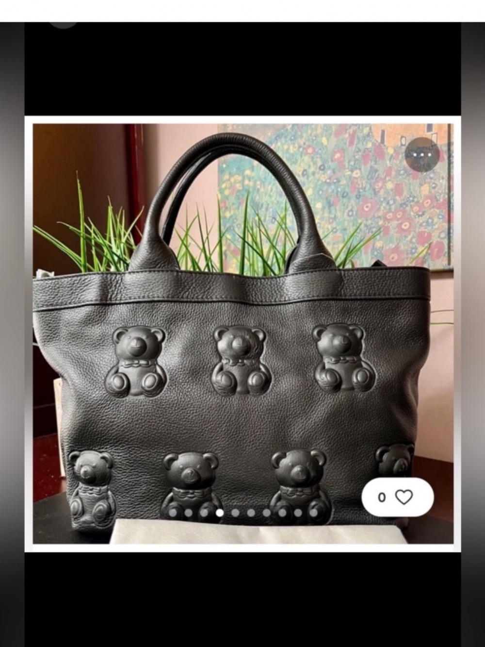 IOPELLE Genuine Leather Teddy Embossed Bag